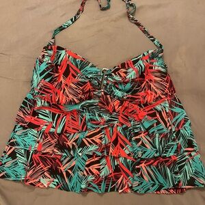 The Collections of Catalina Plus Size Tropical Swim Suite Top